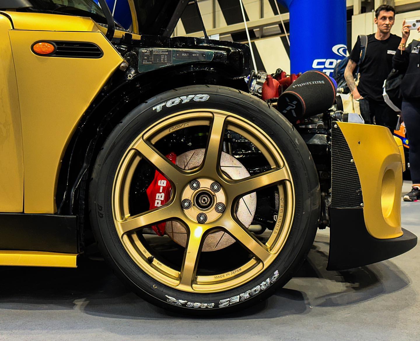 subaru-powered mini cooper with PB brake kit