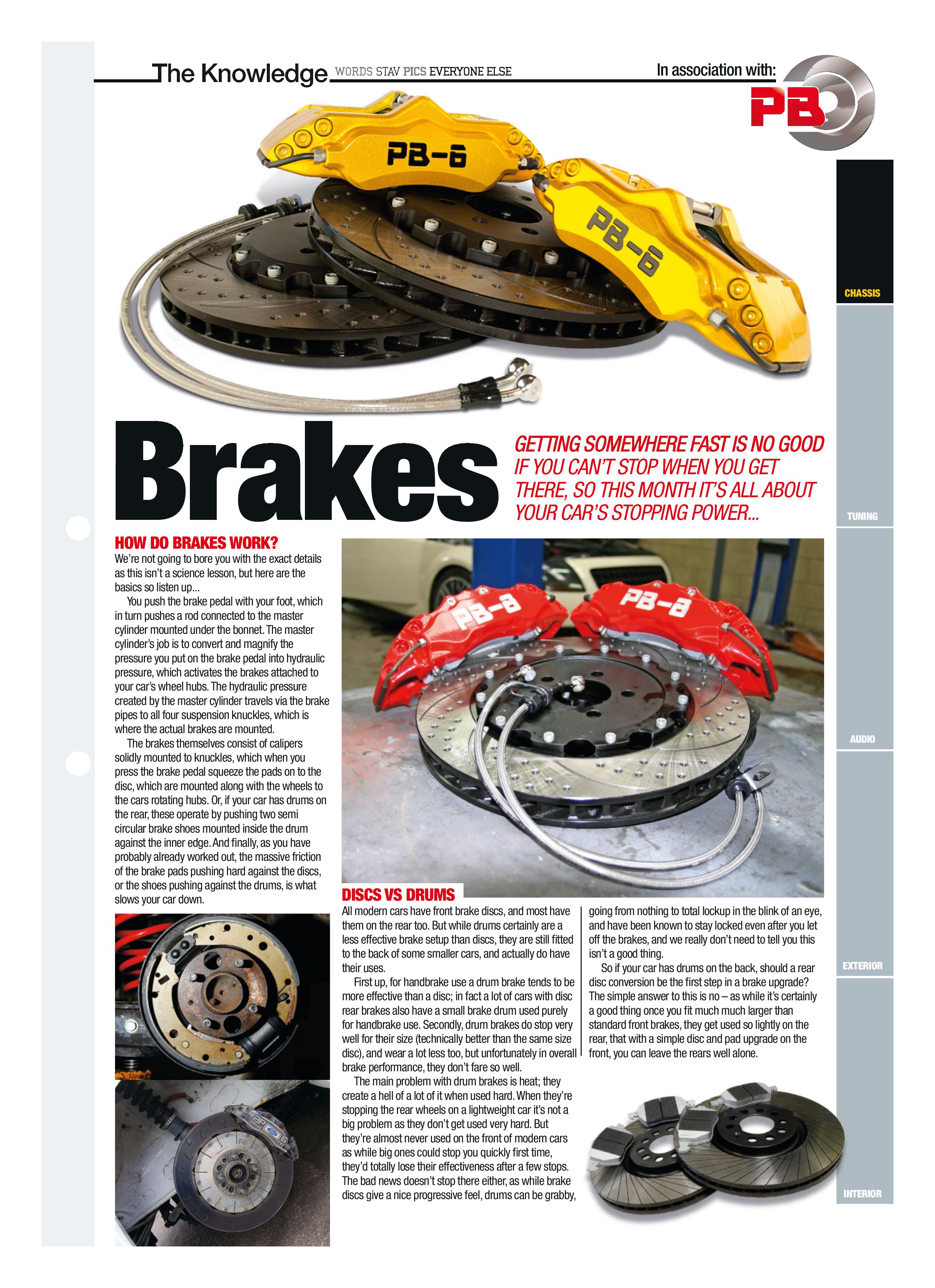 Fast Car Magazine brake feature sponsored by PB